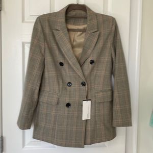 NWOT plaid blazer